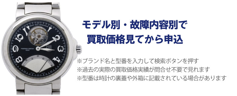 動かないフレデリックコンスタント事前に買取価格